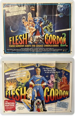 Lot 174 - FLESH GORDON (1974) UK Quad and FLESH GORDON 2...