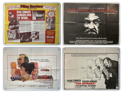 Lot 304 - SEAN CONNERY - A group of 4 UK Quad film...