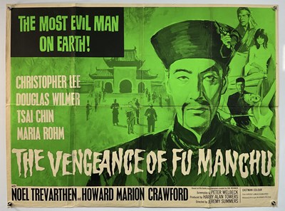 Lot 372 - THE VENGEANCE OF FU MANCHU (1967) UK Quad film...