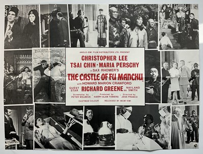 Lot 426 - THE CASTLE OF FU MANCHU (1969) UK Quad film...