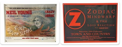 Lot 3 - A pair of UK Quad music posters comprising...