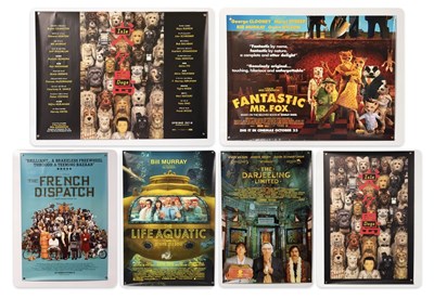 Lot 82 - WES ANDERSON - A group of film posters for WES...