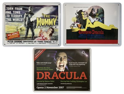 Lot 433 - A trio of HAMMER HORROR re-release of the...
