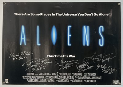 Lot 417 - ALIENS original video poster signed by LARS...