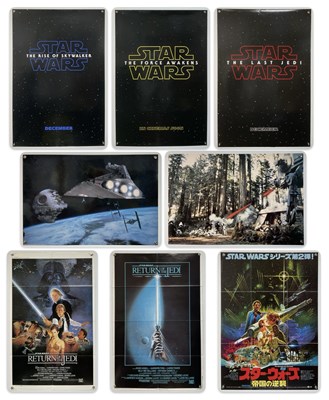 Lot 261 - STAR WARS LOT - A set of 3 one sheet teaser...