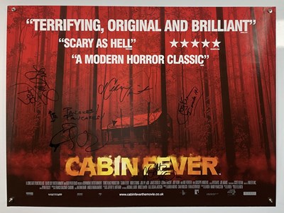Lot 349 - CABIN FEVER (2002) UK Quad signed by ELI ROTH,...