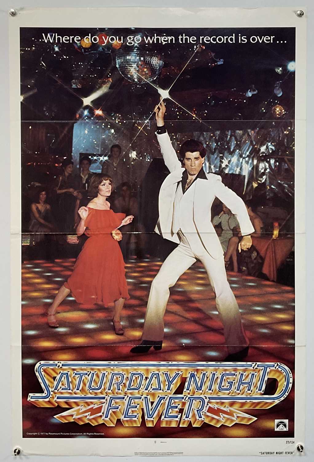 Lot 20 - SATURDAY NIGHT FEVER (1977) US one sheet,...