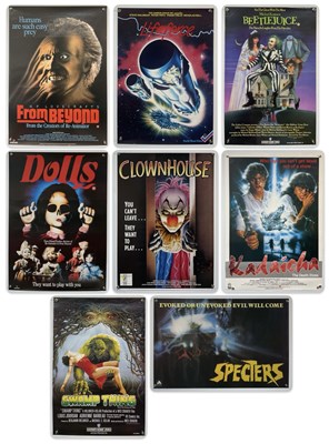 Lot 411 - A group of 8 HORROR film video posters...