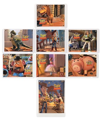 Lot 37 - TOY STORY (1995) US lobby card set of 8,...
