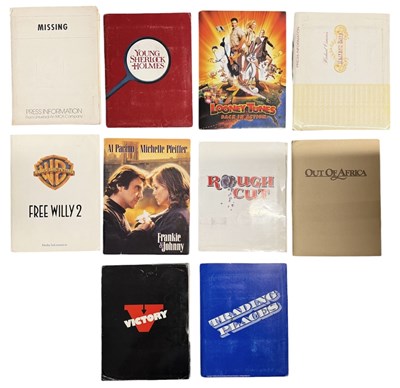 Lot 114 - A group of 10 movie press packs complete with...