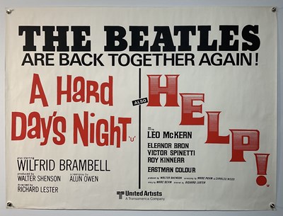 Lot 6 - A HARD DAY'S NIGHT / HELP! (1964 / 65) UK Quad...
