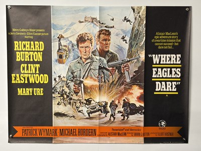 Lot 156 - WHERE EAGLES DARE (1968) UK Quad film poster,...