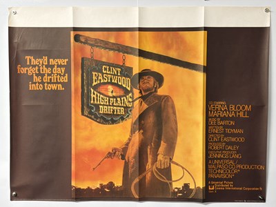 Lot 167 - HIGH PLAINS DRIFTER (1973) UK Quad film poster,...