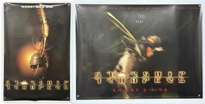 Lot 276 - STARSHIP TROOPERS (1997) UK Quad and US one...