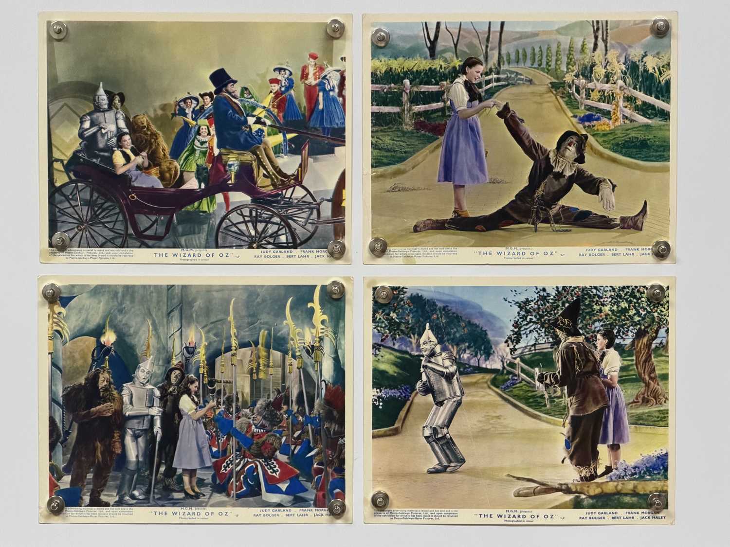 Lot 29 - THE WIZARD OF OZ (1939) A group of 4 UK front...