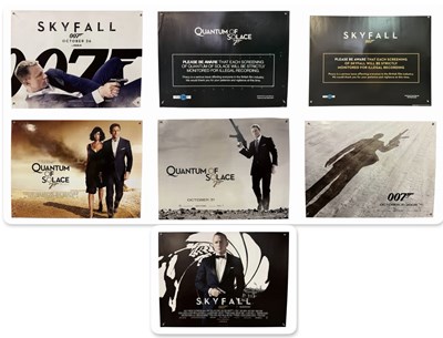 Lot 485 - James Bond - A group of UK Quad film posters...