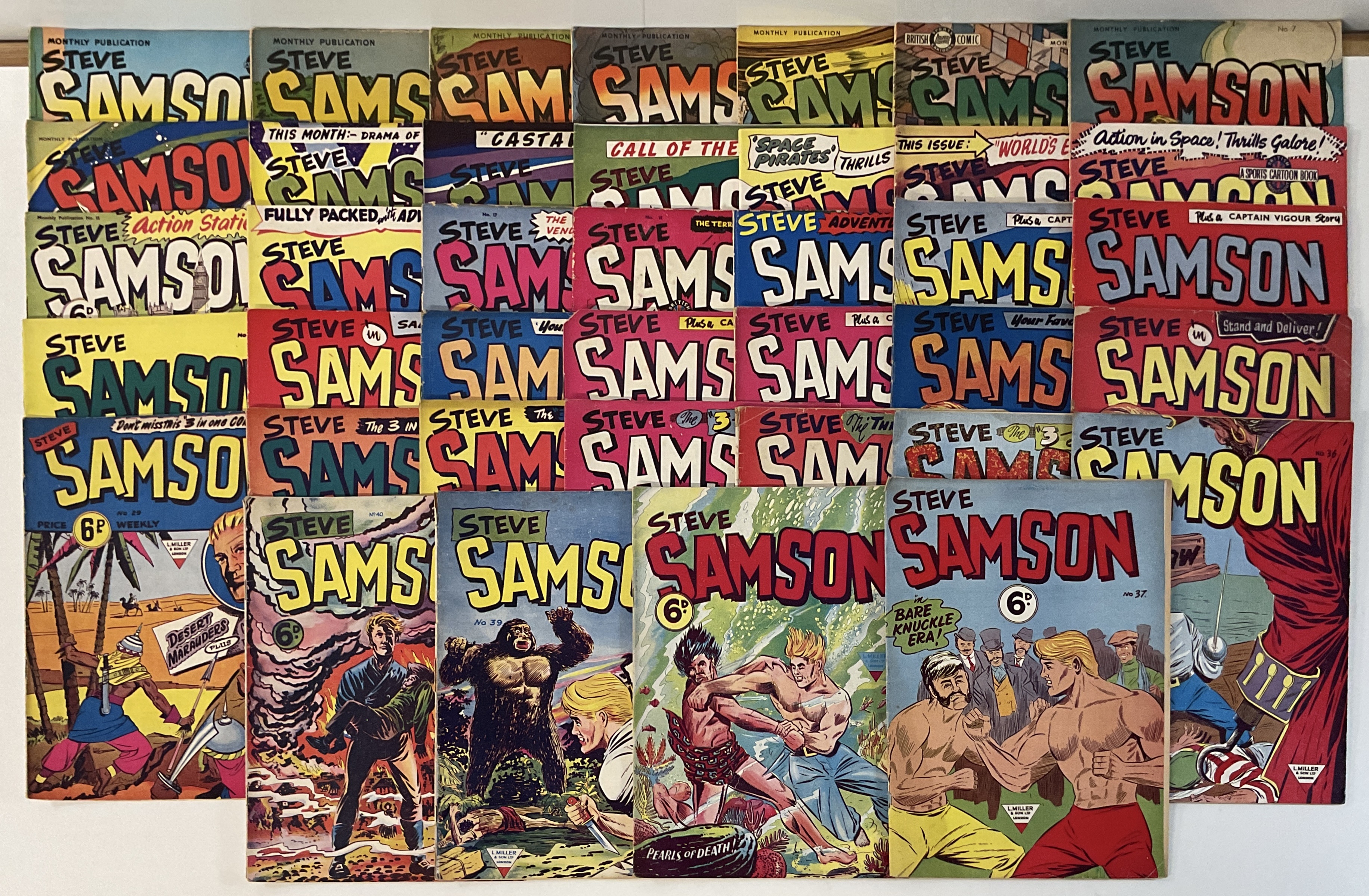 Rpg Steve Lot 165 - STEVE SAMSON #1-32, 34-40 (L. Miller and Son,