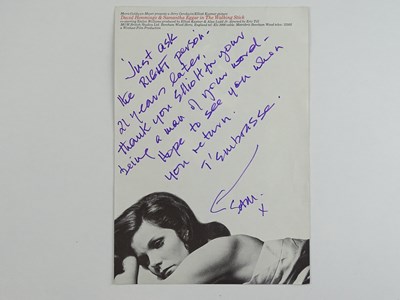 Lot 15 - A handwritten and signed note on a paper...