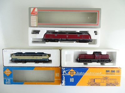 Lot 44 - A group of German Outline diesel locomotives...