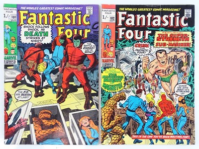 Lot 186 - FANTASTIC FOUR #101 & 102 - (2 in Lot) - (1970...