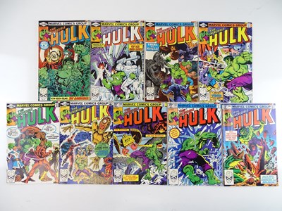Lot 322 - INCREDIBLE HULK #248, 249, 253, 255, 258, 259,...
