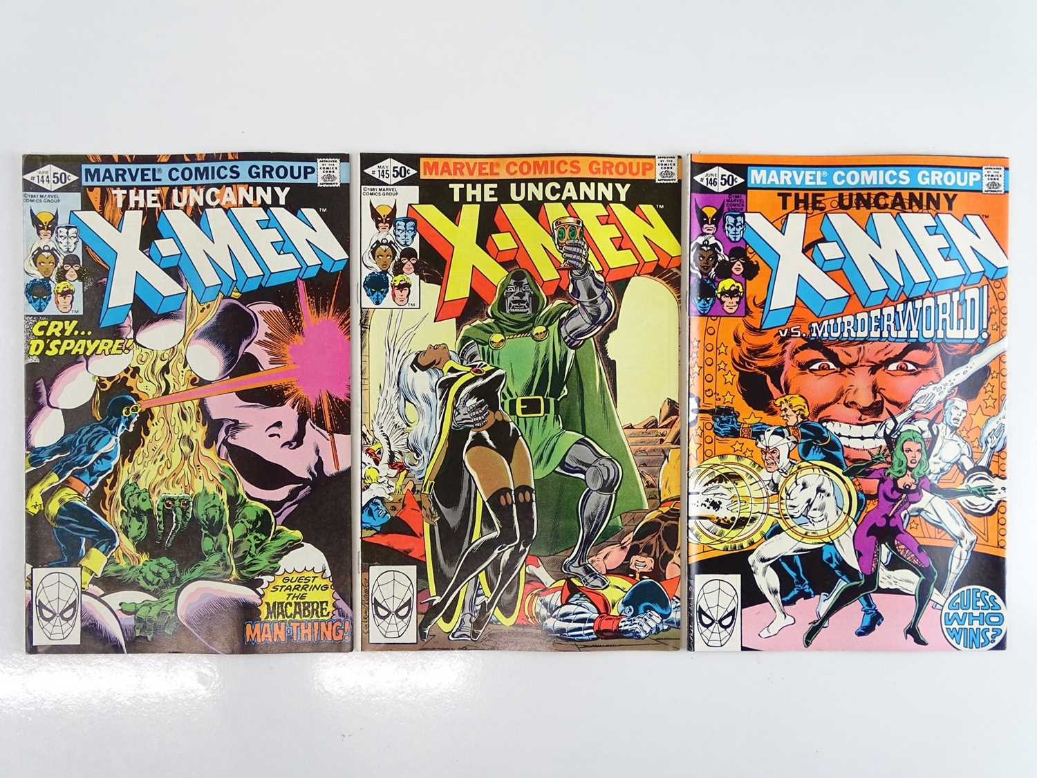 Lot 38 - UNCANNY X-MEN #144, 145, 146 - (3 in Lot) -...