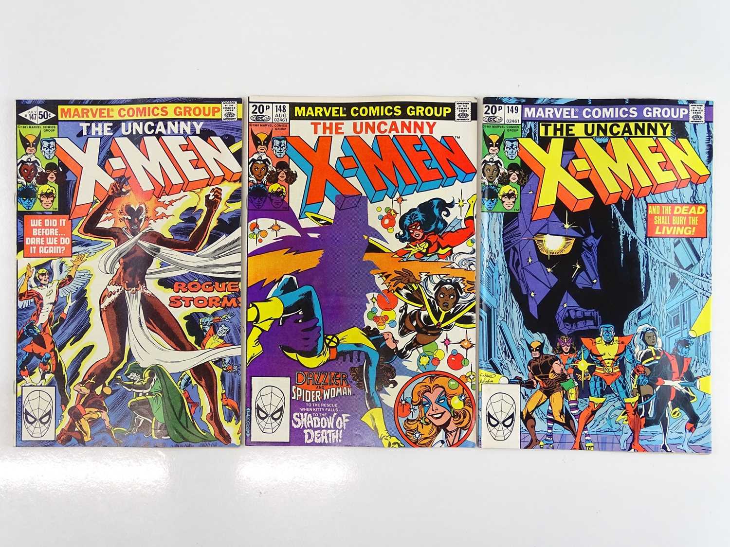Lot 39 - UNCANNY X-MEN #147, 148, 149 - (3 in Lot) -...