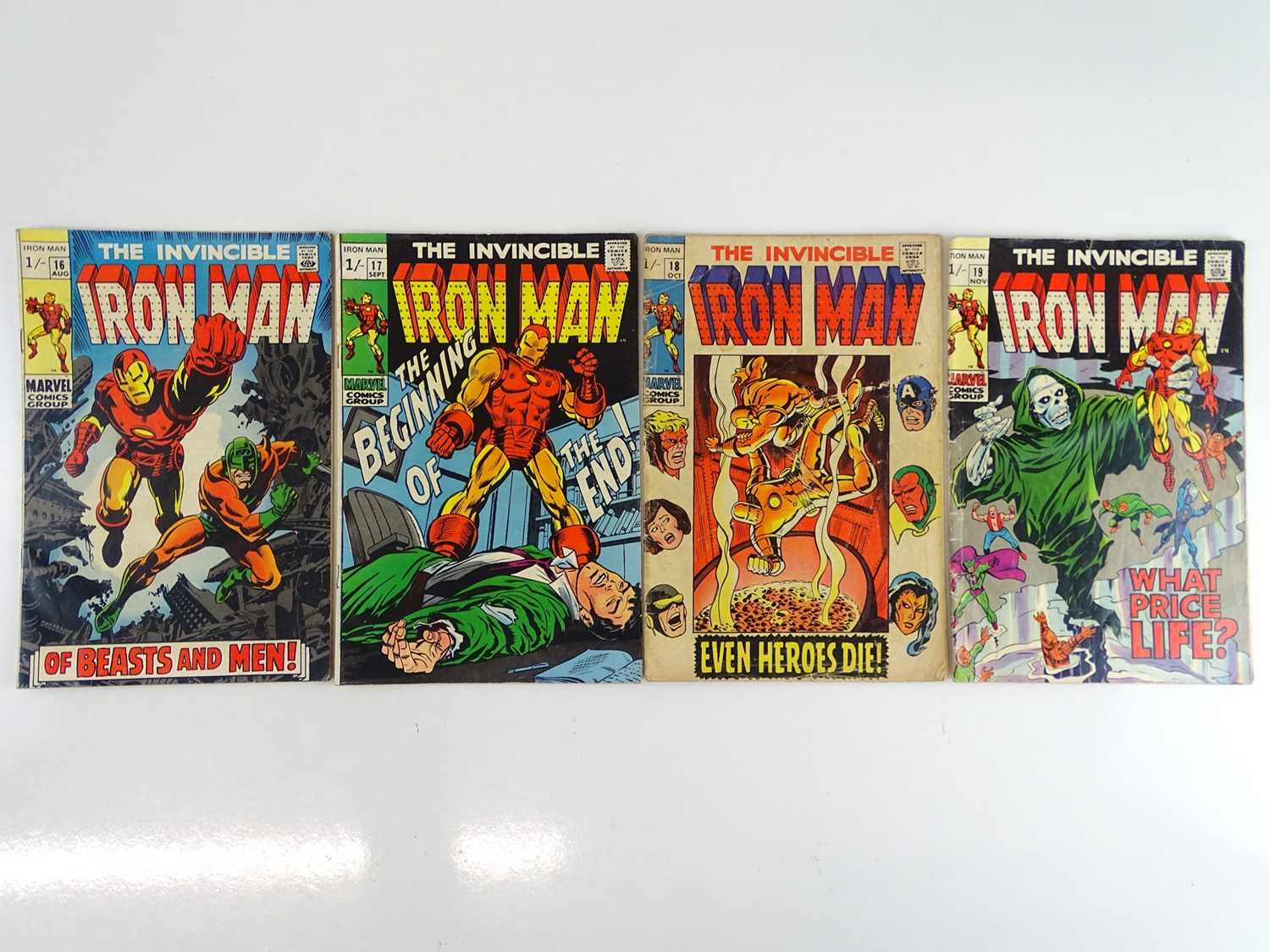 Lot 49 - IRON MAN #16, 17, 18, 19 - (4 in Lot) - (1969 -...
