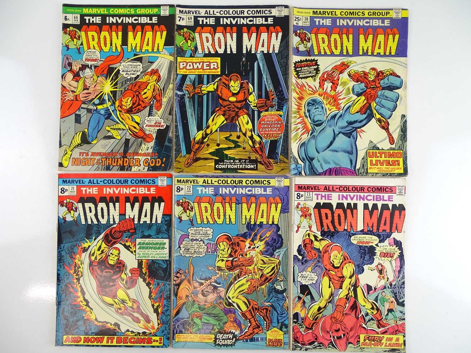 Lot 60 - IRON MAN #66, 69, 70, 71, 72, 73 - (6 in Lot) -...