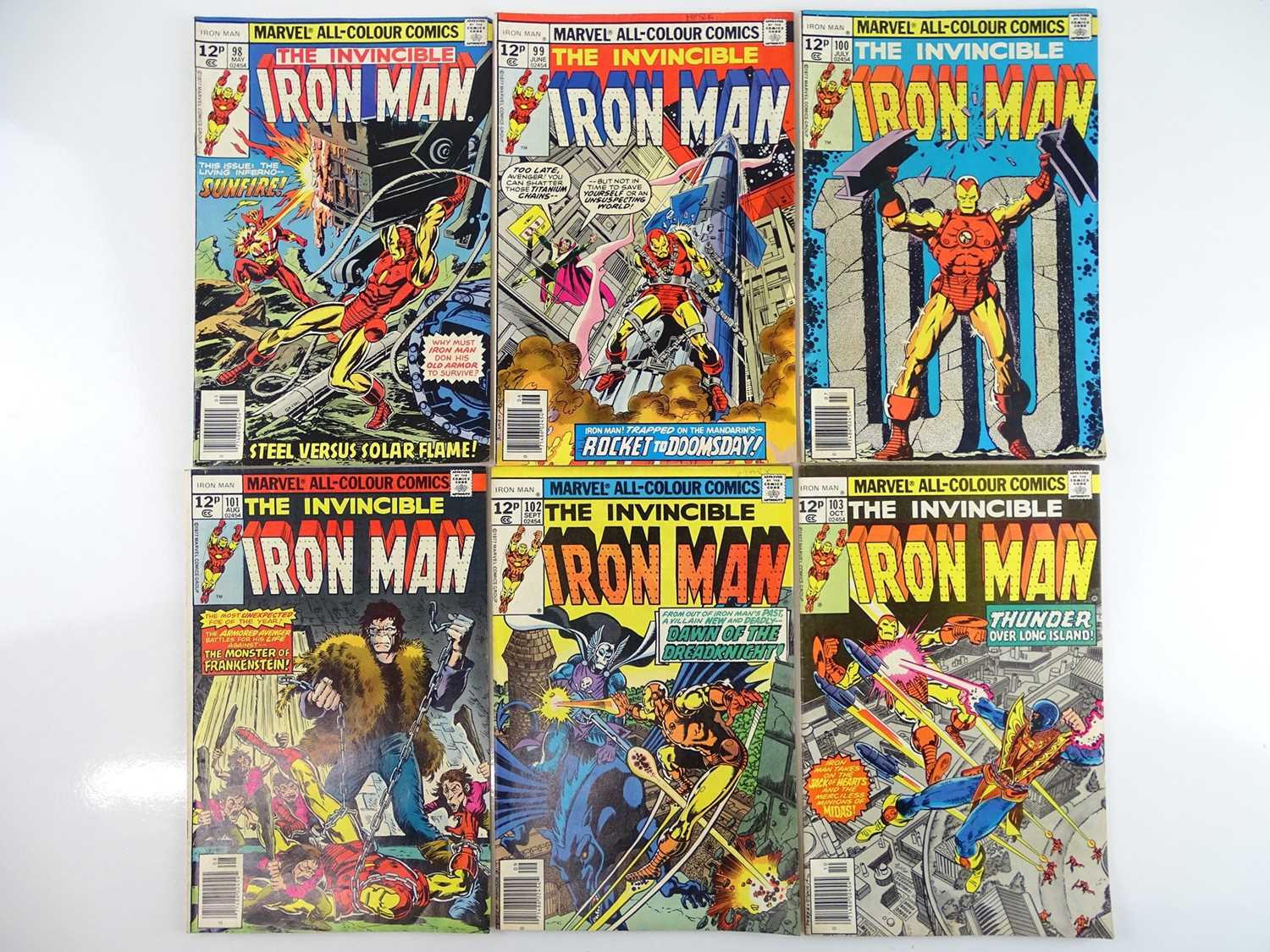 Lot 65 - IRON MAN #98, 99, 100, 101, 102, 103 - (6 in...