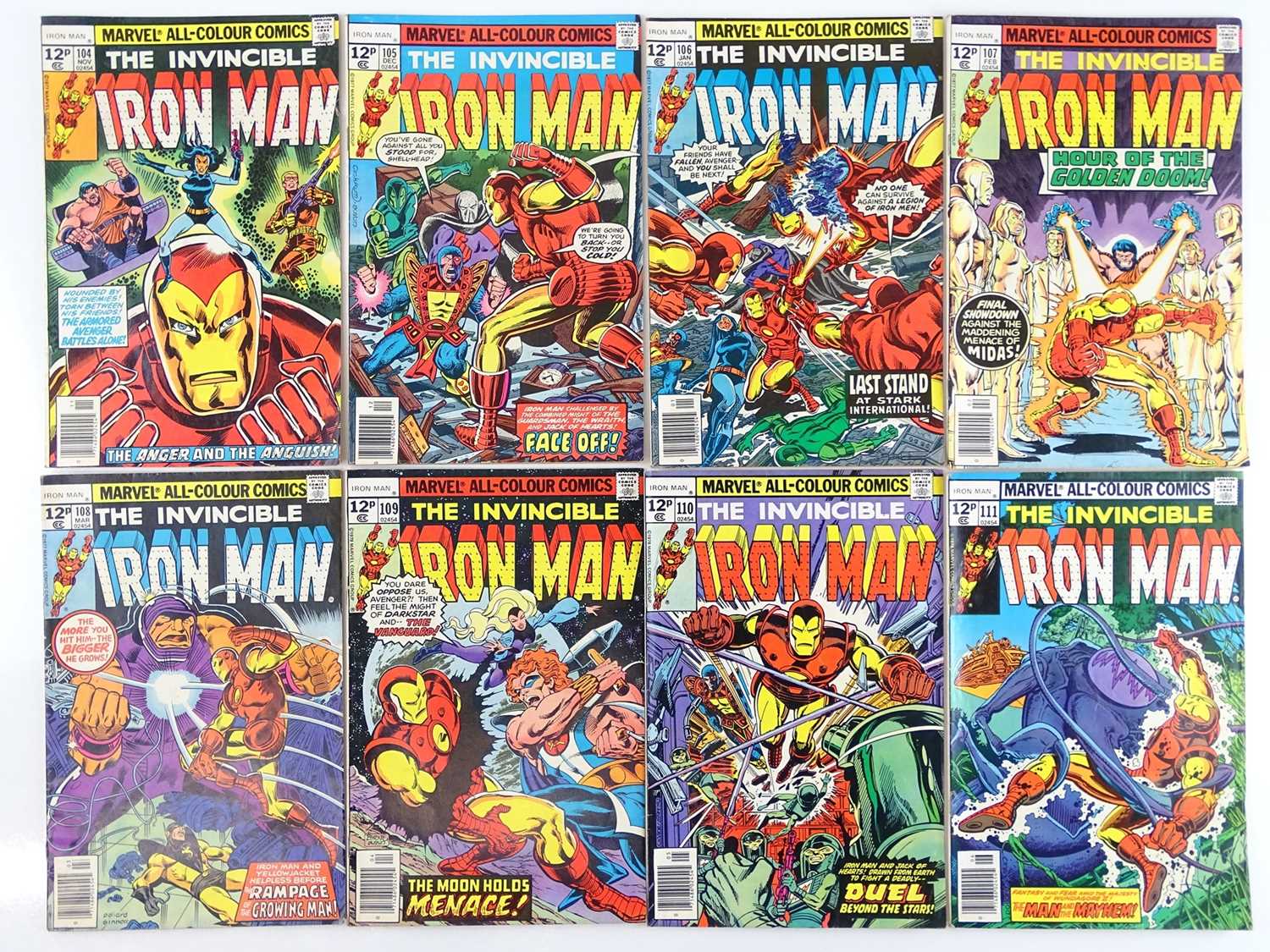 Lot 66 - IRON MAN #104, 105, 106, 107, 108, 109, 110,...