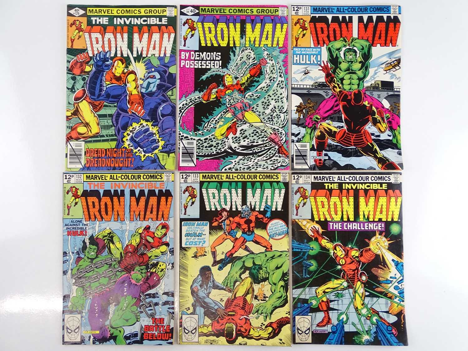 Lot 71 - IRON MAN #129, 130, 131, 132, 133, 134 - (6 in...