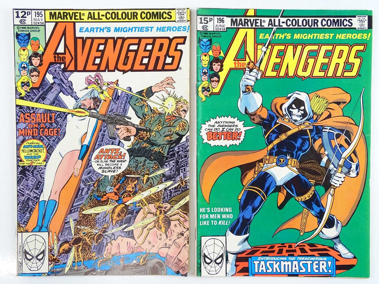 Lot 76 - AVENGERS #195 & 196 - (2 in Lot) - (1980 -...