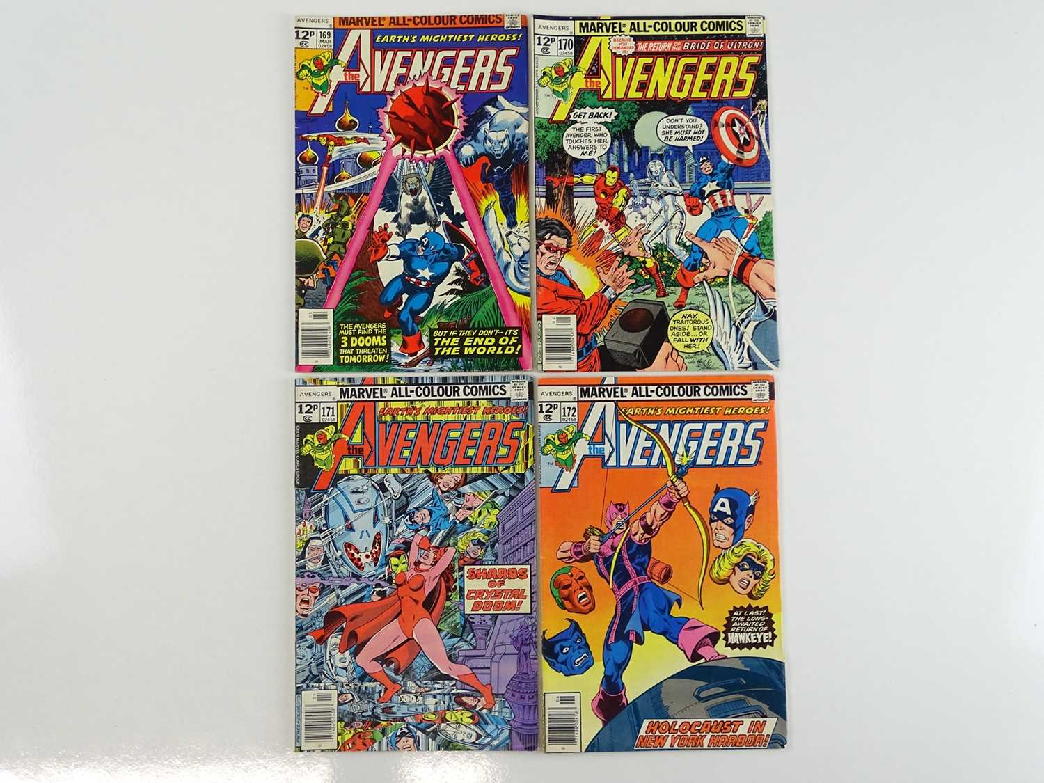 Lot 79 - AVENGERS #169, 170, 171, 172 - (4 in Lot) -...