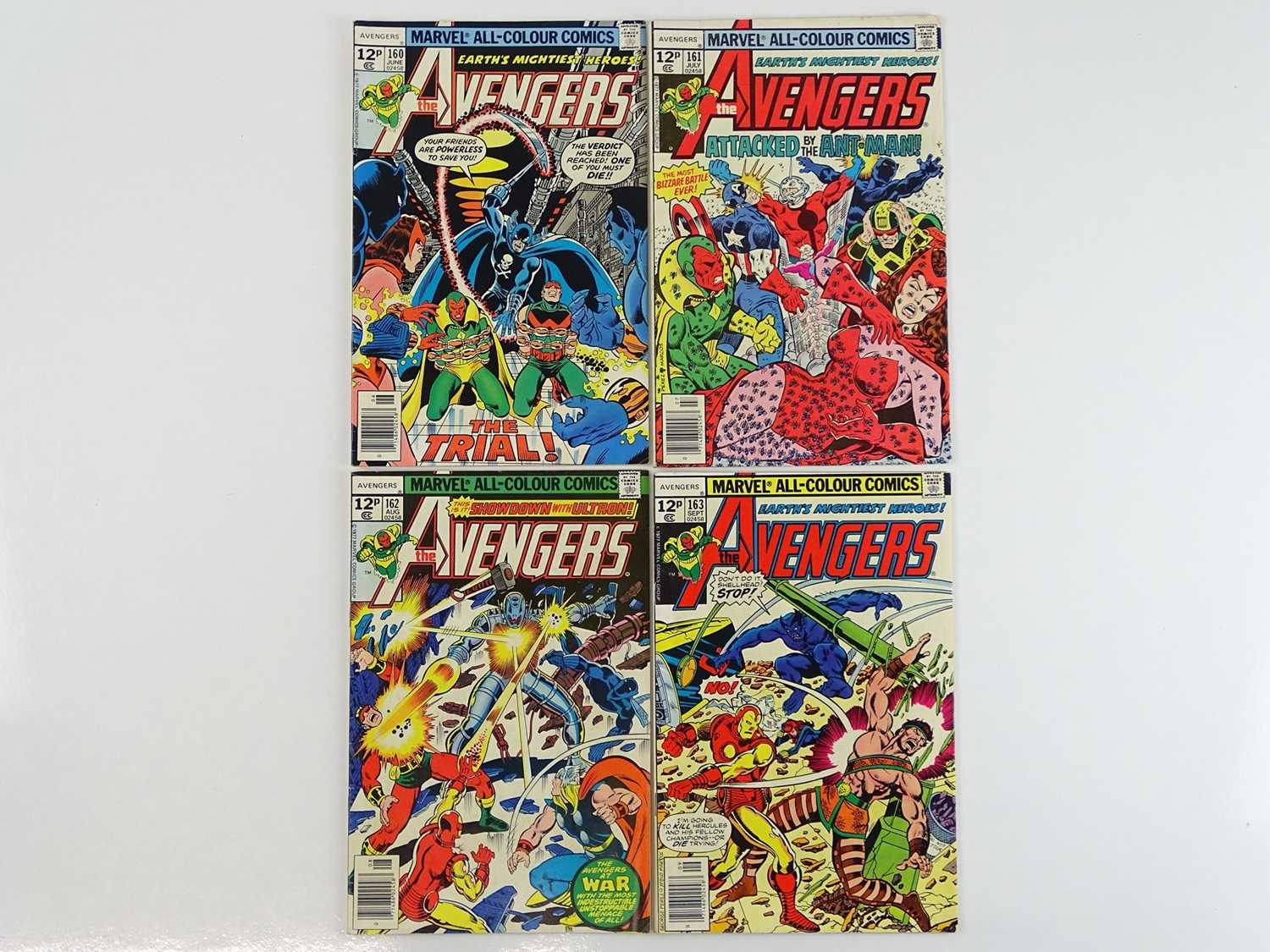 Lot 81 - AVENGERS #160, 161, 162, 163 - (4 in Lot) -...