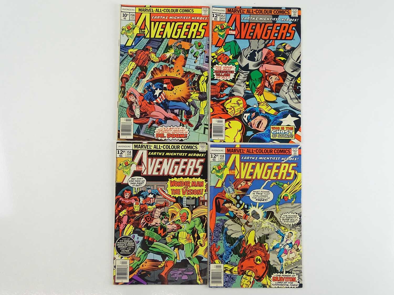 Lot 82 - AVENGERS #156, 157, 158, 159 - (4 in Lot) -...