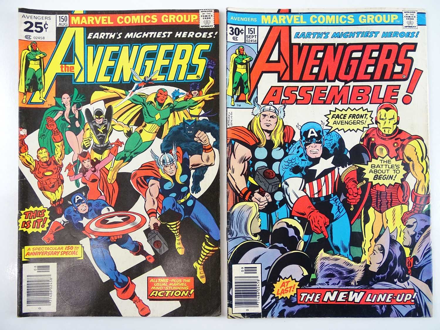 Lot 84 - AVENGERS #150 & 151 - (2 in Lot) - (1976 -...