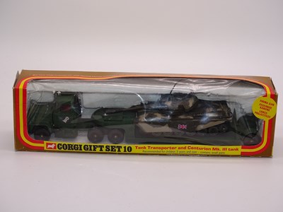 Lot 100 - A CORGI Toys GS10 Tank Transporter and...