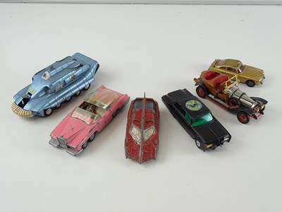 Lot 23 - A group of playworn DINKY and CORGI TV/Film...