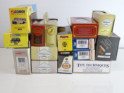 Lot 42 - A mixed group of diecast cars, vans and buses...