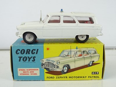 Lot 89 - A CORGI Toys 419 Ford Zephyr Motorway Patrol...