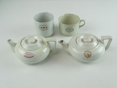 Lot 140 - A group of early railway crockery items...