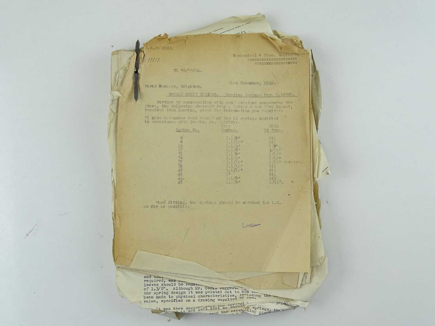 Lot 141 - A bundle of correspondence between the offices...