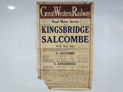 Lot 18 - GREAT WESTERN RAILWAY - 'Road Motor Service...