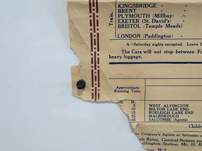 Lot 18 - GREAT WESTERN RAILWAY - 'Road Motor Service...