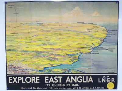 Lot 2 - EXPLORE EAST ANGLIA BY LNER - Circa 1936 -...