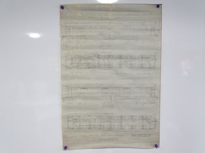 Lot 25 - Collection of blue prints/ scale drawings x10...