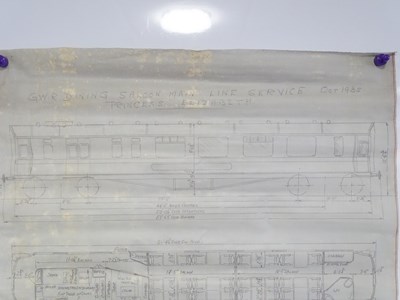 Lot 25 - Collection of blue prints/ scale drawings x10...