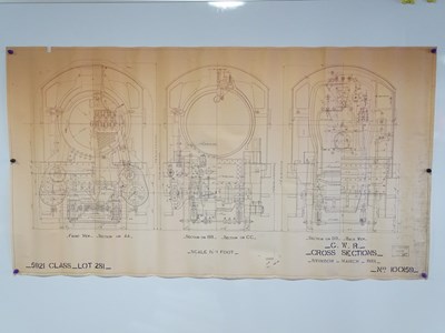 Lot 25 - Collection of blue prints/ scale drawings x10...