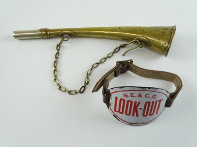 Lot 37 - A South Eastern and Chatham Railway 'Look Out'...